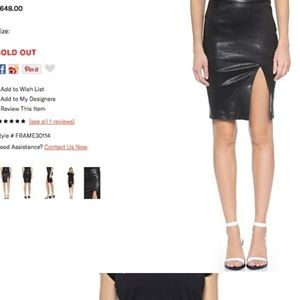 Preloved Leather skirt